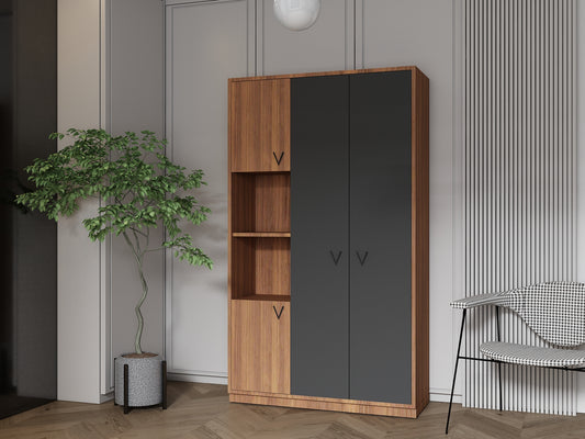 Trian 3 Kapaklı Modern Gardırop