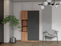 Trian 3 Kapaklı Modern Gardırop