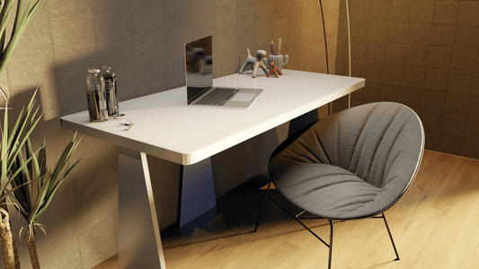 Zeno Çalışma Masası / Ofis Masası (Beyaz)