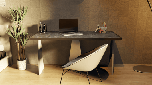 Zeno Çalışma Masası / Ofis Masası (Siyah)